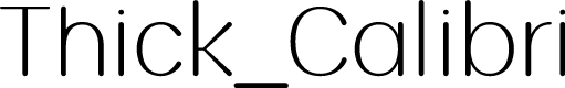 Preview image for Thick_Calibri