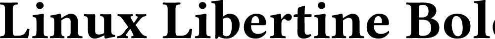 Preview image for Linux Libertine Bold