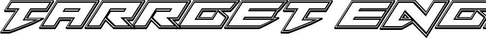 Preview image for Tarrget Engraved Italic