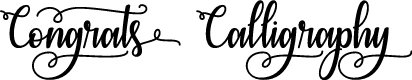 Preview image for Congrats Calligraphy