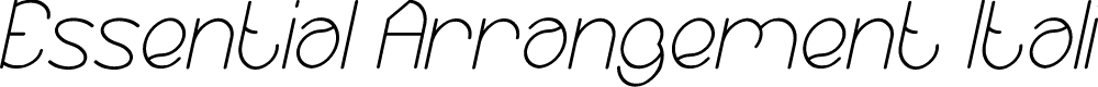 Preview image for Essential Arrangement Italic