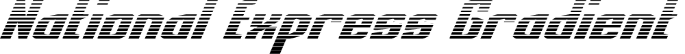 Preview image for National Express Gradient Italic