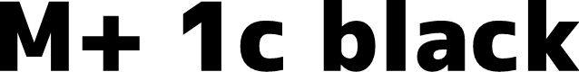 Preview image for M+ 1c black