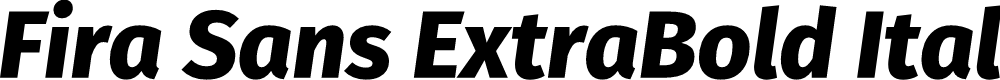 Preview image for Fira Sans ExtraBold Italic
