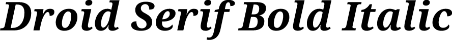 Preview image for Droid Serif Bold Italic