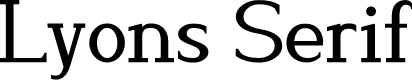 Preview image for Lyons Serif
