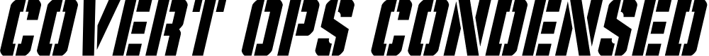 Preview image for Covert Ops Condensed Italic