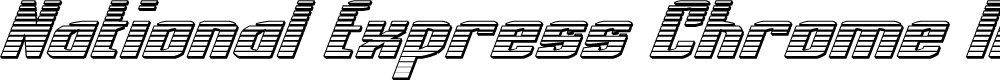 Preview image for National Express Chrome Italic
