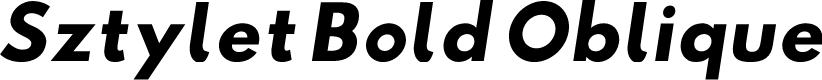 Preview image for Sztylet Bold Oblique