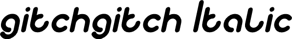 Preview image for gitchgitch Italic