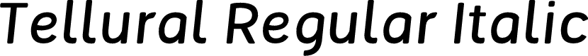 Preview image for Tellural Regular Italic