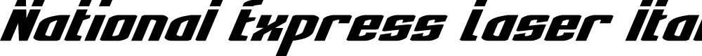 Preview image for National Express Laser Italic
