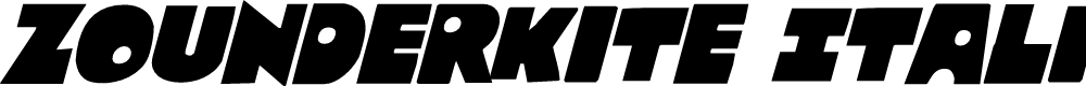 Preview image for Zounderkite Italic
