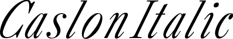 Preview image for CaslonItalic
