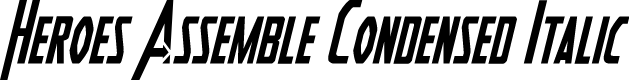 Preview image for Heroes Assemble Condensed Italic