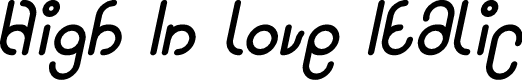 Preview image for High In love Italic
