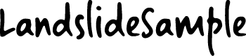 Preview image for LandslideSample