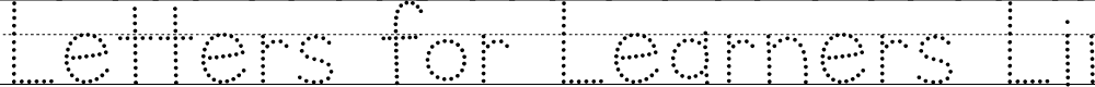 Preview image for Letters for Learners Lined Dots