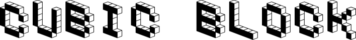 Preview image for DemonCubicBlockFont Black