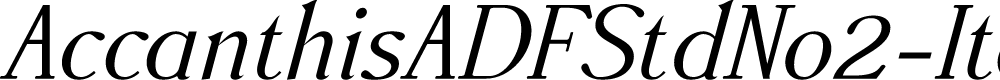 Preview image for AccanthisADFStdNo2-Italic