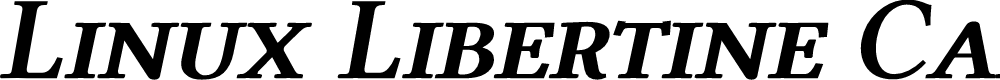 Preview image for Linux Libertine Capitals Semibold Italic