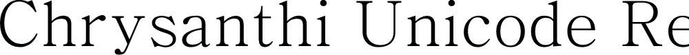 Preview image for Chrysanthi Unicode Regular