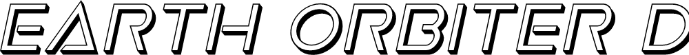 Preview image for Earth Orbiter Deep 3D Italic