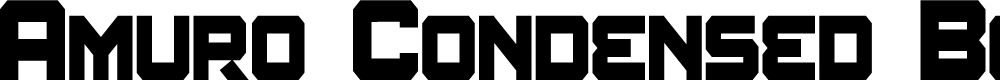 Preview image for Amuro Condensed Bold