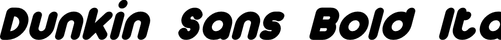 Preview image for Dunkin Sans Bold Italic