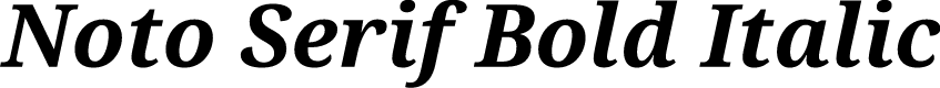 Preview image for Noto Serif Bold Italic