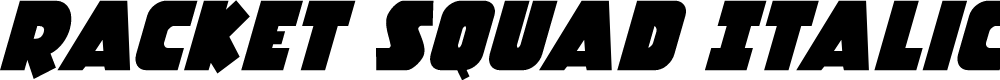 Preview image for Racket Squad Italic