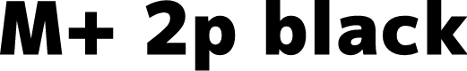 Preview image for M+ 2p black
