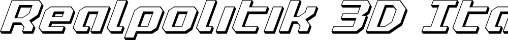 Preview image for Realpolitik 3D Italic