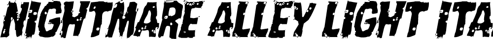 Preview image for Nightmare Alley Light Italic