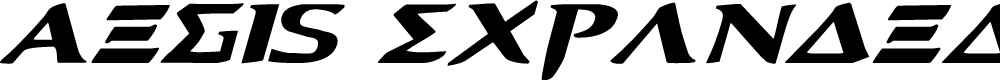 Preview image for Aegis Expanded Italic