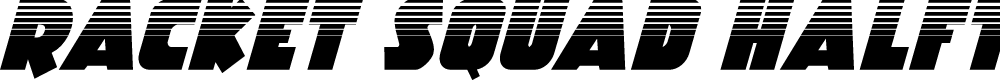 Preview image for Racket Squad Halftone Italic