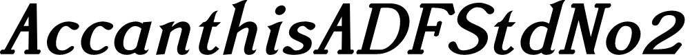 Preview image for AccanthisADFStdNo2-BoldItalic