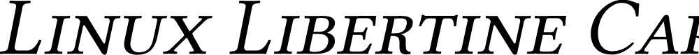 Preview image for Linux Libertine Capitals Italic