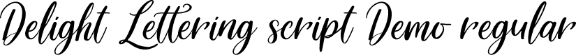 Preview image for Delight Lettering Script DEMO Regular