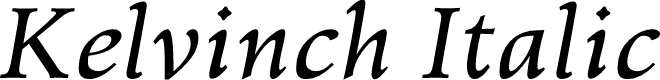 Preview image for Kelvinch Italic