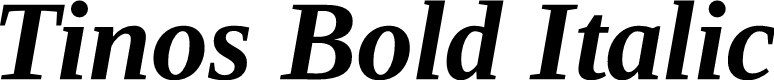 Preview image for Tinos Bold Italic
