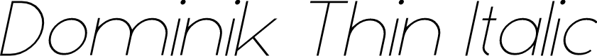 Preview image for Dominik Thin Italic
