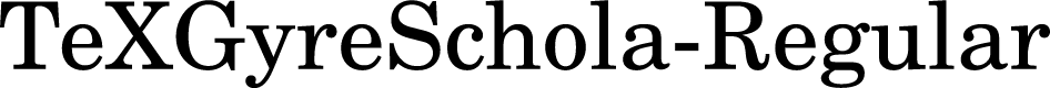 Preview image for TeXGyreSchola-Regular