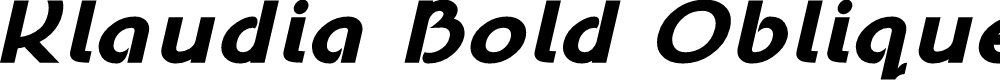 Preview image for Klaudia Bold Oblique