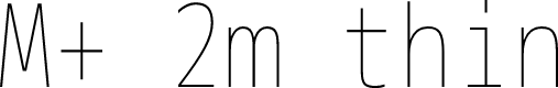 Preview image for M+ 2m thin