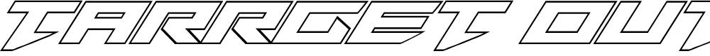 Preview image for Tarrget Outline Italic