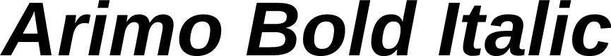 Preview image for Arimo Bold Italic