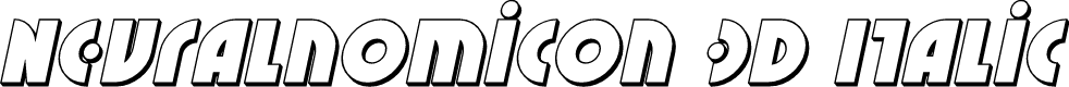 Preview image for Neuralnomicon 3D Italic