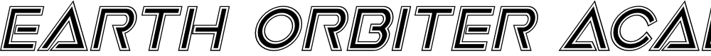Preview image for Earth Orbiter Academy Italic