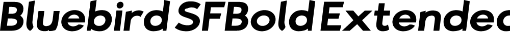 Preview image for Bluebird SFBold Extended Oblique